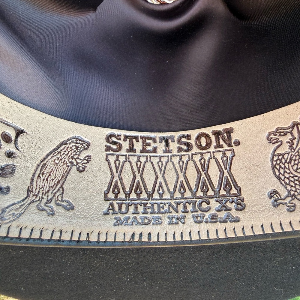 Stetson Black Adelante 6X Cowboy Hat - Picture 7 of 7